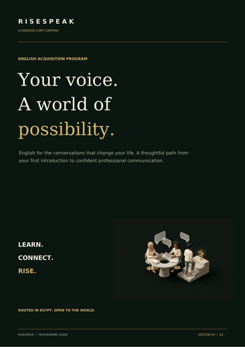 Redesigned RiseSpeak programme guide